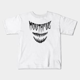 MOTHFUL BLACK Kids T-Shirt